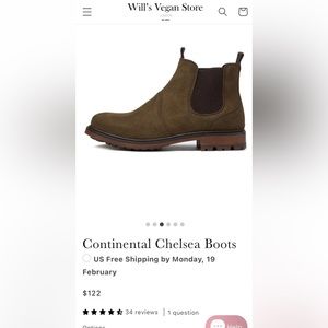 Will’s Vegan Shoes in “suede” size 39